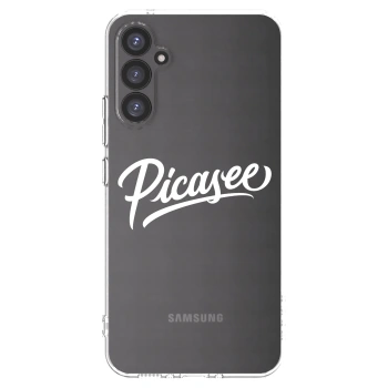 Picasee Samsung Galaxy A34 5G A346B Hülle - Transparentes Silikon - Picasee - old logo - white