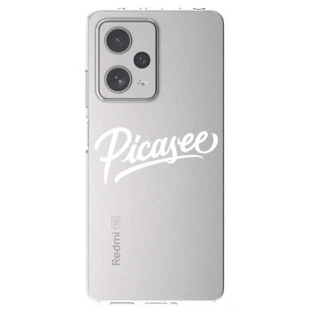 Picasee Xiaomi Redmi Note 12 Pro+ 5G Hülle - Transparentes Silikon - Picasee - old logo - white