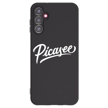 Picasee Samsung Galaxy A14 4G A145R Hülle - Schwarzes Silikon - Picasee - old logo - white