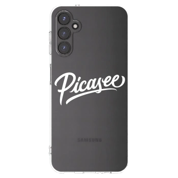 Picasee Samsung Galaxy A14 4G A145R Hülle - Transparentes Silikon - Picasee - old logo - white