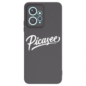 Picasee Xiaomi Redmi Note 12 4G Hülle - Schwarzes Silikon - Picasee - old logo - white