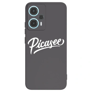 Picasee Xiaomi Poco F5 Hülle - Schwarzes Silikon - Picasee - old logo - white