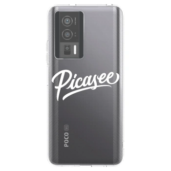 Picasee Xiaomi Poco F5 Pro 5G Hülle - Transparentes Silikon - Picasee - old logo - white