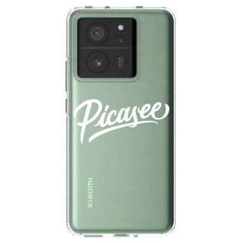 Picasee Xiaomi 13T Pro Hülle - Transparentes Silikon - Picasee - old logo - white