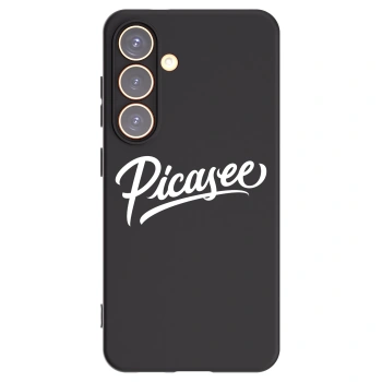 Picasee Samsung Galaxy S24 S921B 5G Hülle - Schwarzes Silikon - Picasee - old logo - white