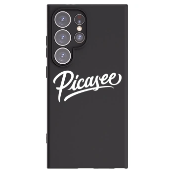 Picasee Samsung Galaxy S24 Ultra S928B 5G Hülle - Schwarzes Silikon - Picasee - old logo - white