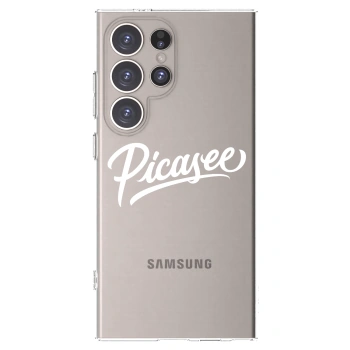 Picasee Samsung Galaxy S24 Ultra S928B 5G Hülle - Transparentes Silikon - Picasee - old logo - white