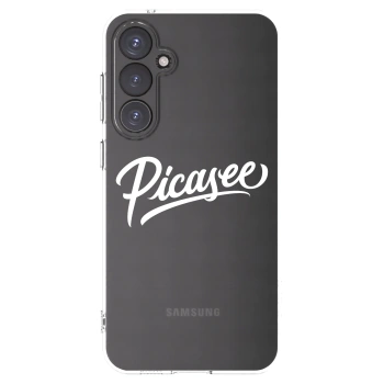 Picasee Samsung Galaxy S23 FE S711B Hülle - Transparentes Silikon - Picasee - old logo - white
