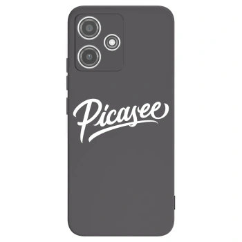 Picasee Xiaomi Redmi 12 5G Hülle - Schwarzes Silikon - Picasee - old logo - white
