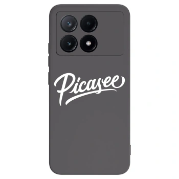 Picasee Xiaomi Poco X6 Pro Hülle - Schwarzes Silikon - Picasee - old logo - white