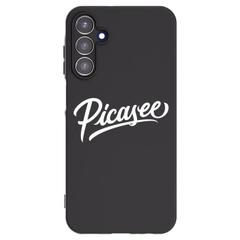 Picasee Samsung Galaxy A15 A155F 4G Hülle - Schwarzes Silikon - Picasee - old logo - white
