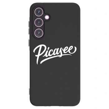 Picasee Samsung Galaxy A35 5G A356B Hülle - Schwarzes Silikon - Picasee - old logo - white