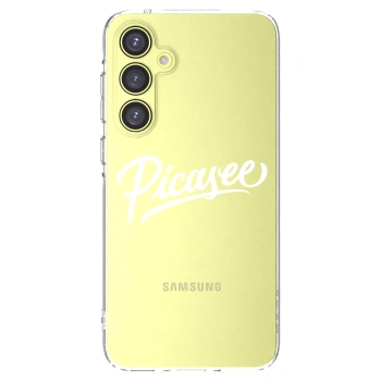 Picasee Samsung Galaxy A35 5G A356B Hülle - Transparentes Silikon - Picasee - old logo - white