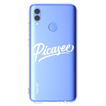 Picasee Honor 10 Lite Hülle - Transparentes Silikon - Picasee - old logo - white