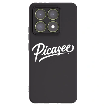 Picasee Xiaomi 14T Hülle - Schwarzes Silikon - Picasee - old logo - white