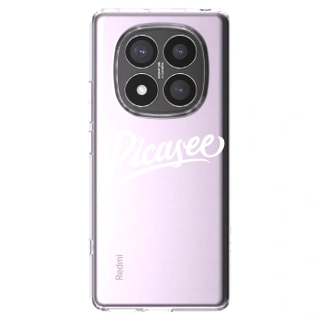 Picasee Xiaomi Redmi Note 14 Pro+ 5G Hülle - Transparentes Silikon - Picasee - old logo - white