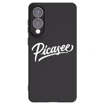 Picasee Samsung Galaxy S25 Edge 5G Hülle - Schwarzes Silikon - Picasee - old logo - white