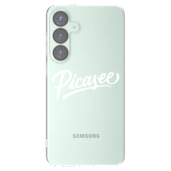 Picasee Samsung Galaxy S25+ 5G Hülle - Transparentes Silikon - Picasee - old logo - white