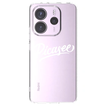 Picasee Xiaomi Redmi Note 14 4G Hülle - Transparentes Silikon - Picasee - old logo - white
