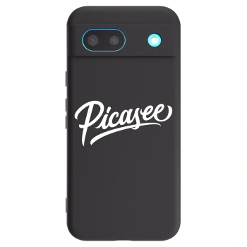 Picasee Google Pixel 8 Hülle - Schwarzes Silikon - Picasee - old logo - white