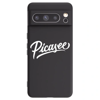 Picasee Google Pixel 8 Pro Hülle - Schwarzes Silikon - Picasee - old logo - white