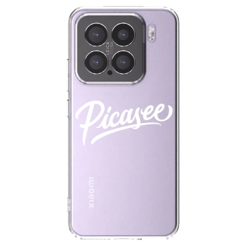 Picasee Xiaomi 15 Hülle - Transparentes Silikon - Picasee - old logo - white
