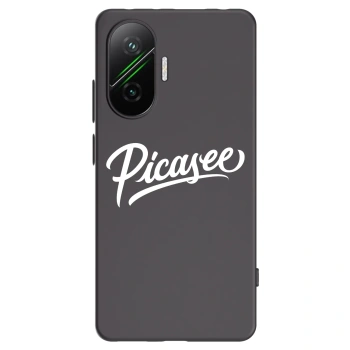 Picasee Xiaomi Poco F7 5G Hülle - Schwarzes Silikon - Picasee - old logo - white