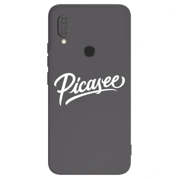 Picasee Xiaomi Redmi 7 Hülle - Schwarzes Silikon - Picasee - old logo - white