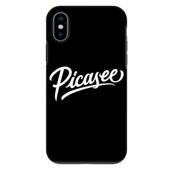 Hülle für Apple iPhone X/XS - Picasee - old logo - white