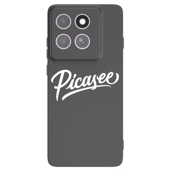 Picasee Motorola Edge 60 Pro Hülle - Schwarzes Silikon - Picasee - old logo - white