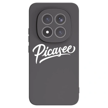 Picasee Xiaomi Redmi Note 15 Pro+ Hülle - Schwarzes Silikon - Picasee - old logo - white