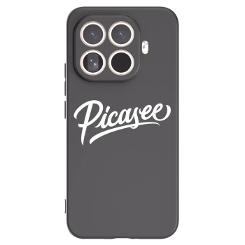 Picasee Xiaomi 15T Pro Hülle - Schwarzes Silikon - Picasee - old logo - white