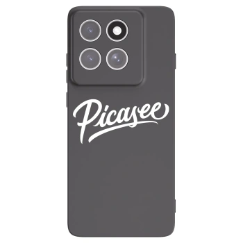 Picasee Motorola Edge 60 Fusion Hülle - Schwarzes Silikon - Picasee - old logo - white