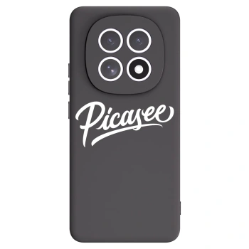 Picasee Xiaomi Redmi Note 15 5G Hülle - Schwarzes Silikon - Picasee - old logo - white