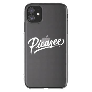 Picasee Apple iPhone 11 Hülle - Transparentes Silikon - Picasee - old logo - white