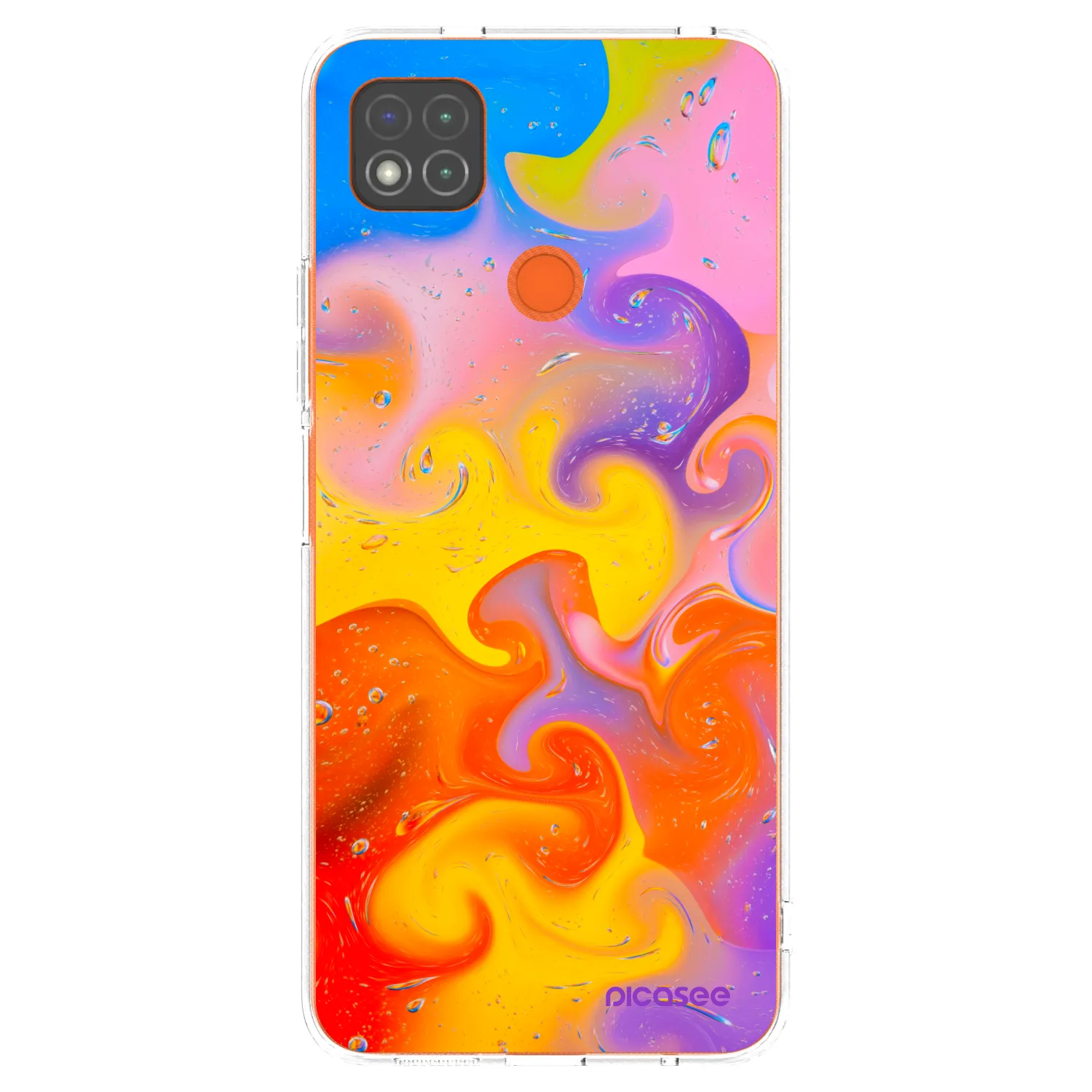 Picasee Xiaomi Redmi 9C Hülle - Transparentes Silikon - Bubbles