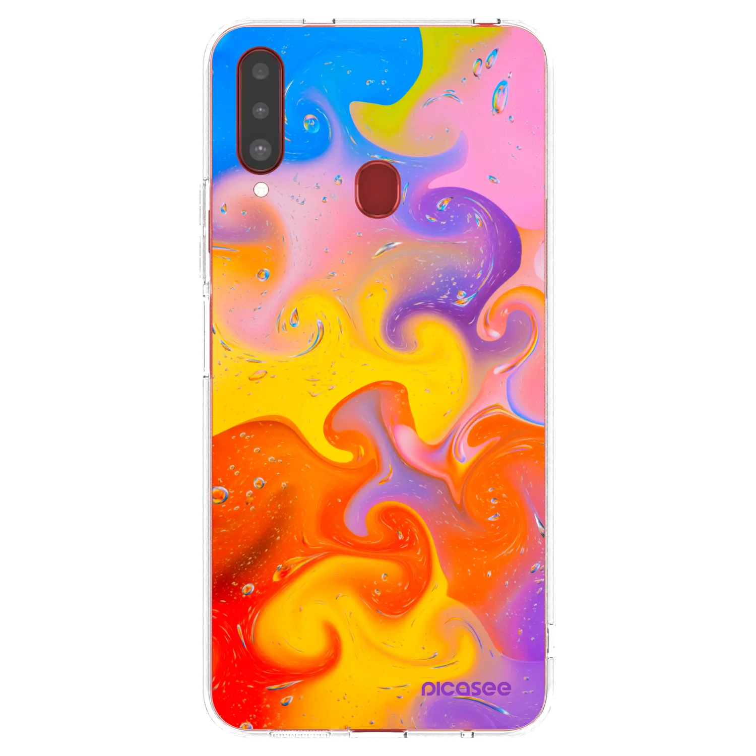 Picasee Samsung Galaxy A20s Hülle - Transparentes Silikon - Bubbles