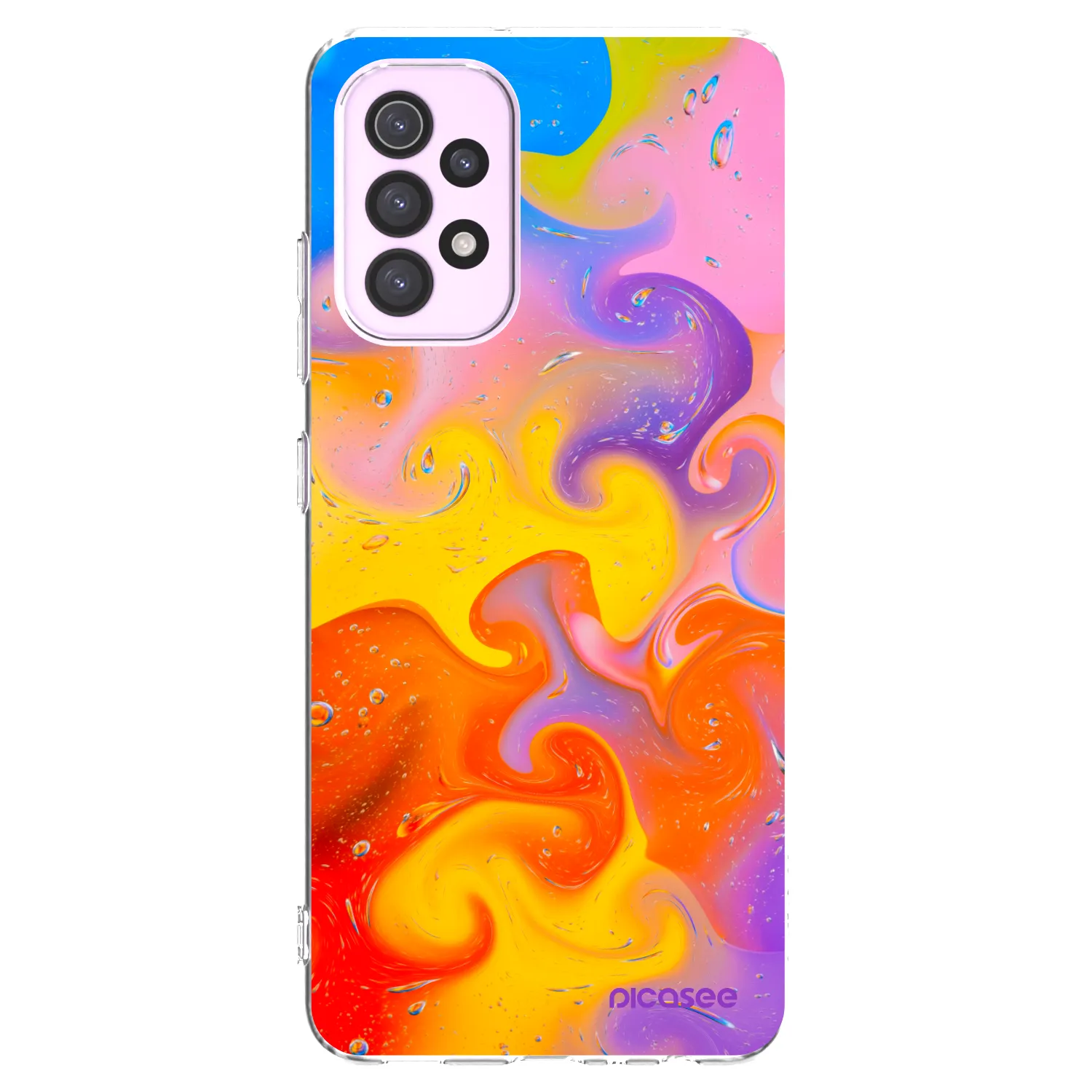 Picasee Samsung Galaxy A32 5G A326B Hülle - Transparentes Silikon - Bubbles