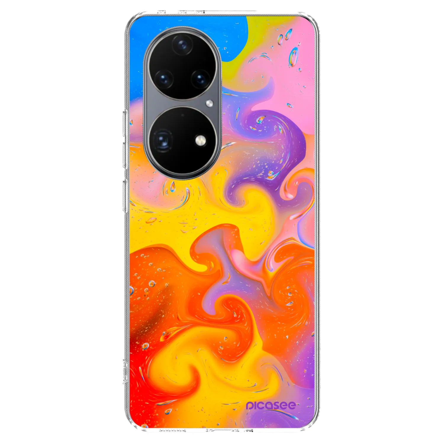 Picasee Huawei P50 Hülle - Transparentes Silikon - Bubbles