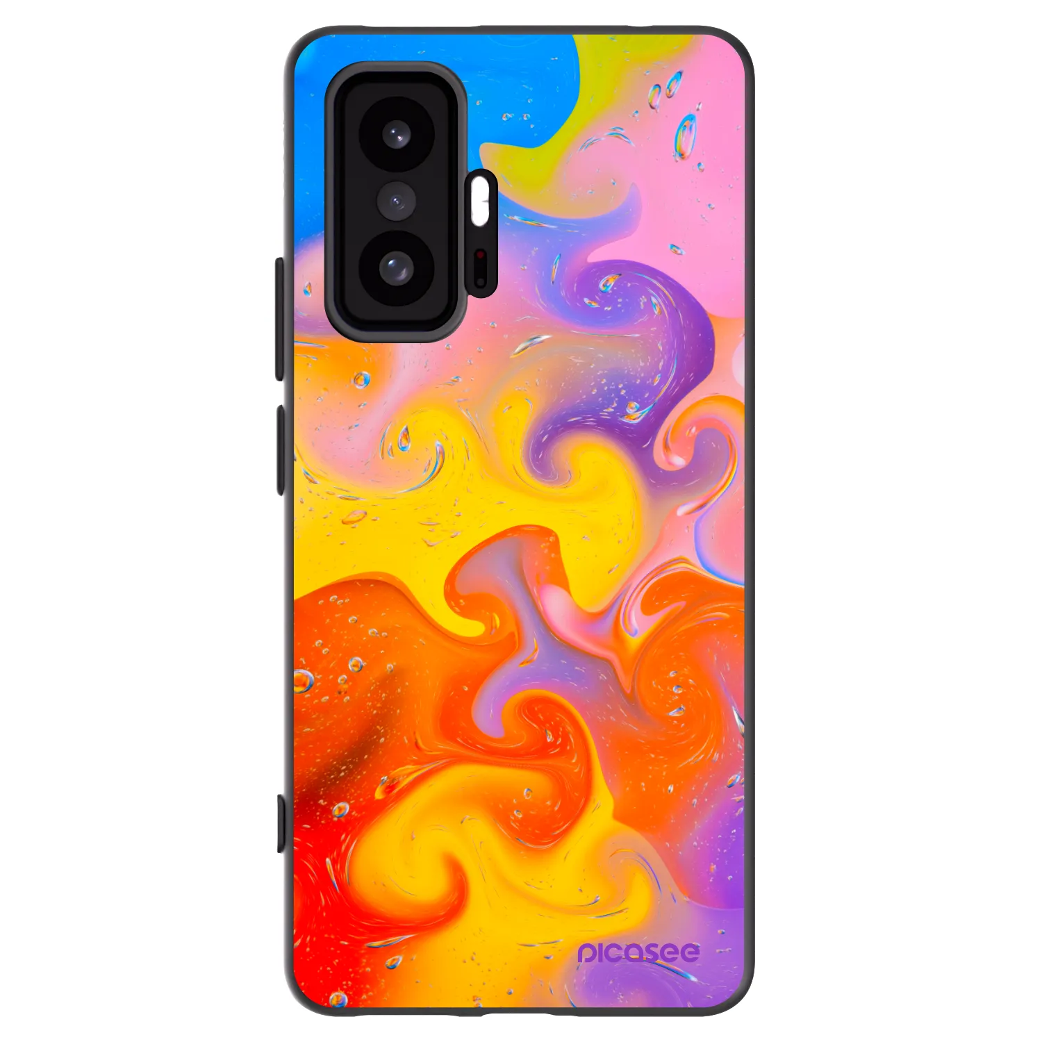 Picasee Xiaomi 11T Hülle - Schwarzes Silikon - Bubbles