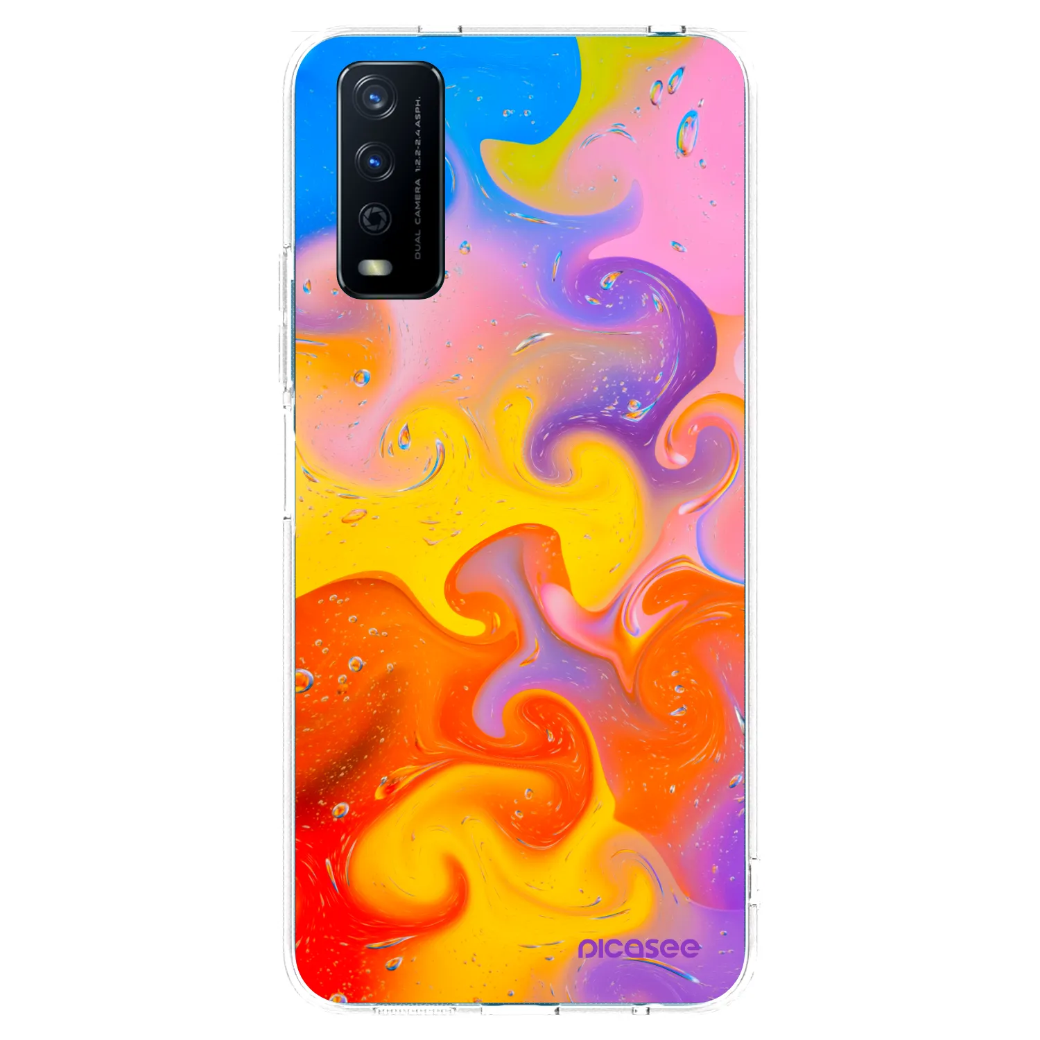 Picasee Vivo Y11s Hülle - Transparentes Silikon - Bubbles