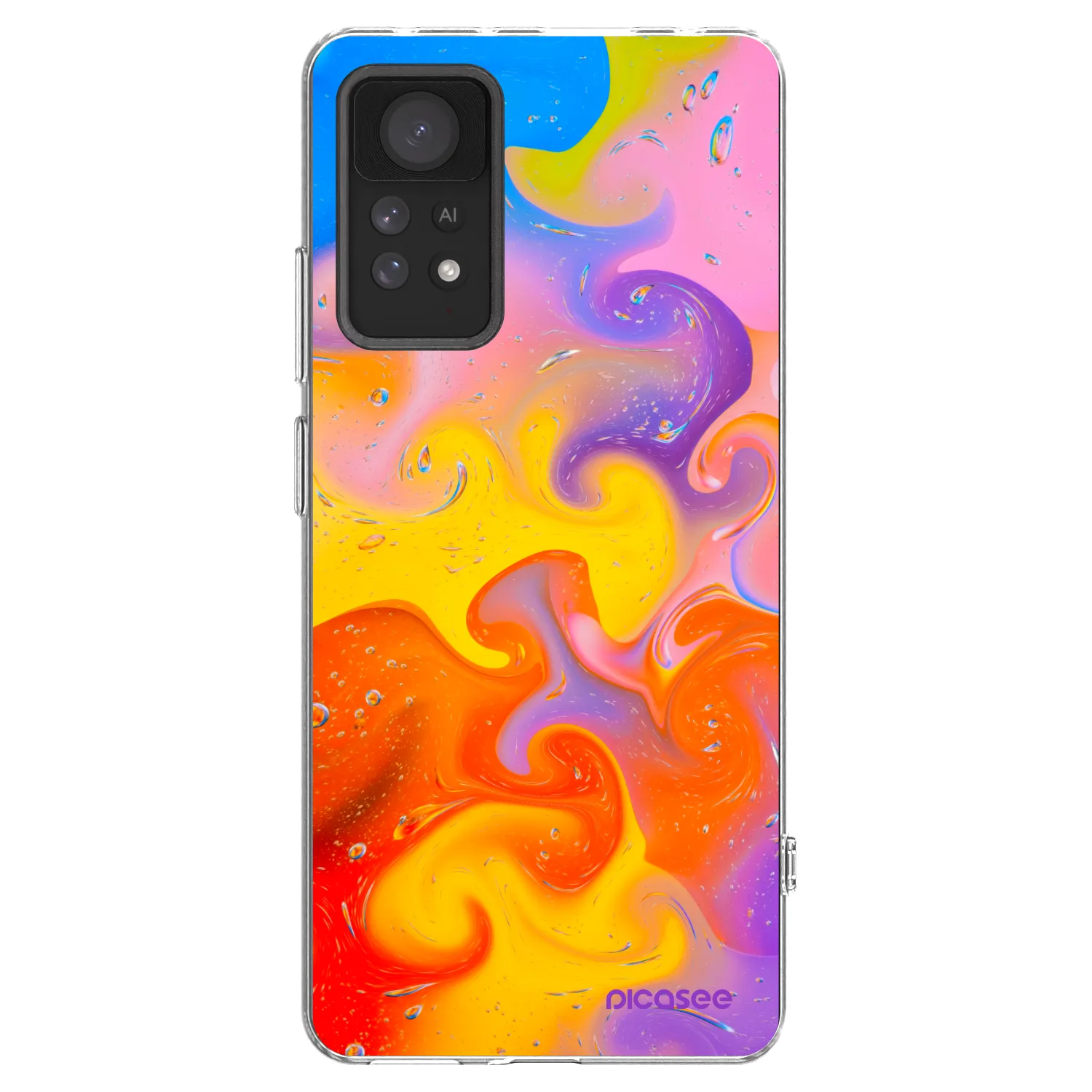 Picasee Xiaomi Redmi Note 11 Pro 5G Hülle - Transparentes Silikon - Bubbles