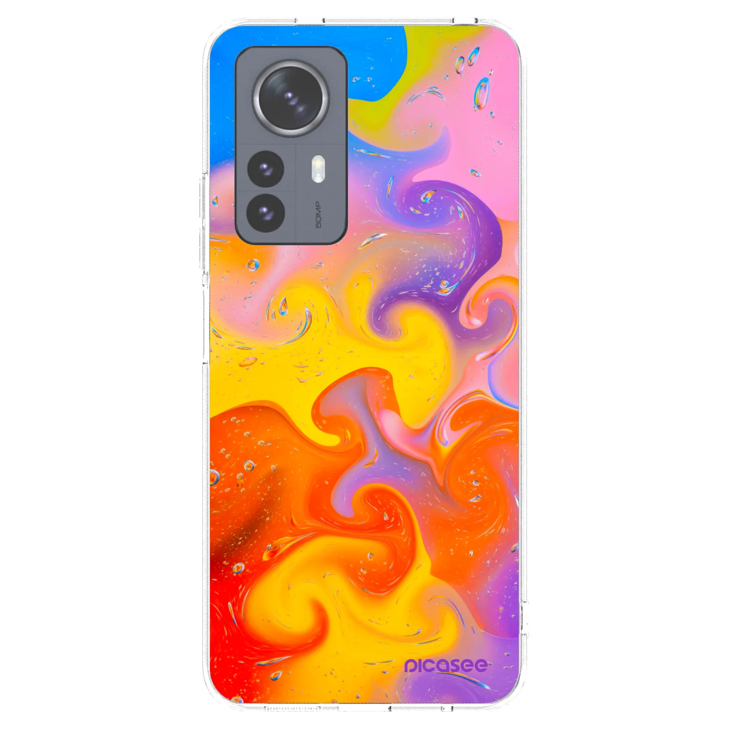 Picasee Xiaomi 12 Pro Hülle - Transparentes Silikon - Bubbles