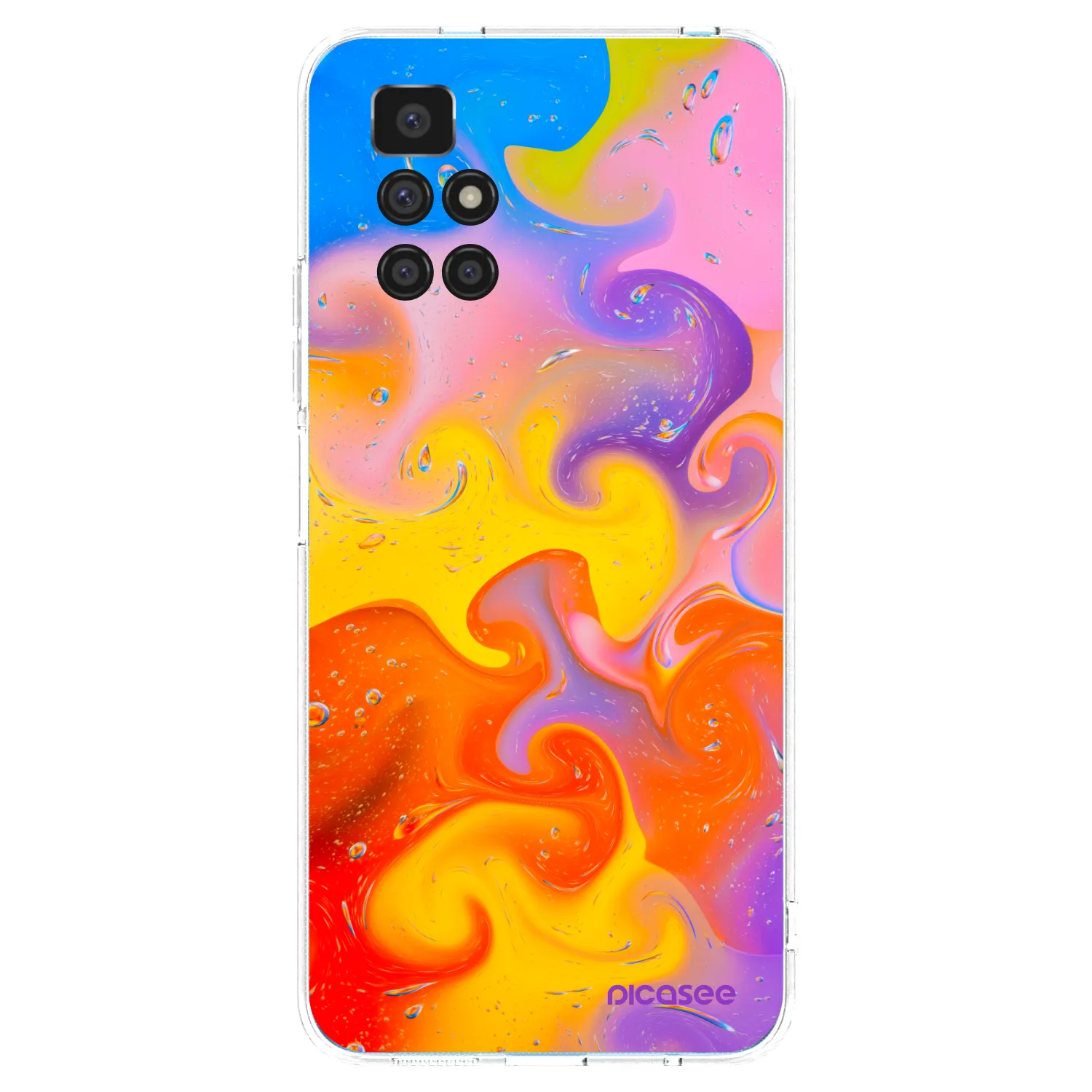Picasee Xiaomi Redmi 10 (2022) Hülle - Transparentes Silikon - Bubbles