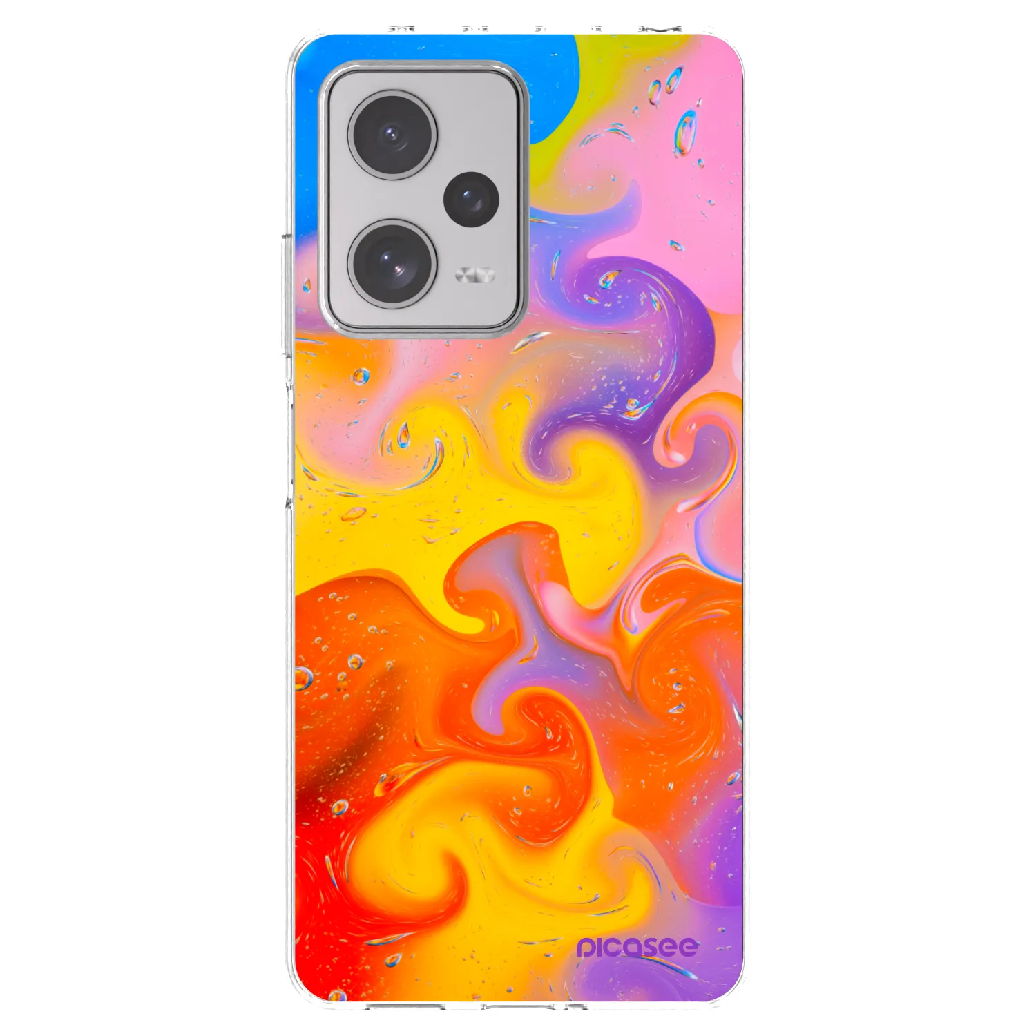 Picasee Xiaomi Redmi Note 12 Pro+ 5G Hülle - Transparentes Silikon - Bubbles