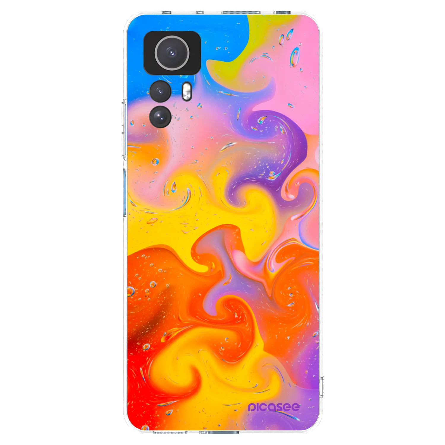 Picasee Xiaomi Redmi Note 12S Hülle - Transparentes Silikon - Bubbles