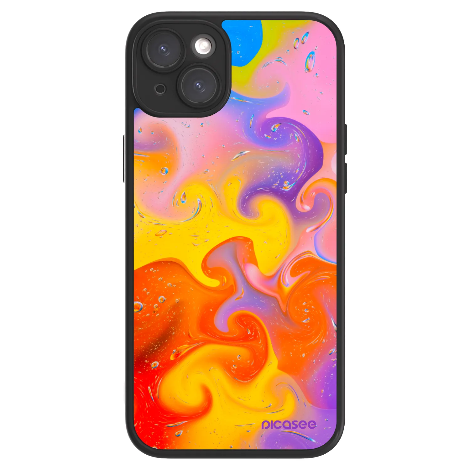 Picasee ULTIMATE CASE MagSafe für Apple iPhone 15 Plus - Bubbles