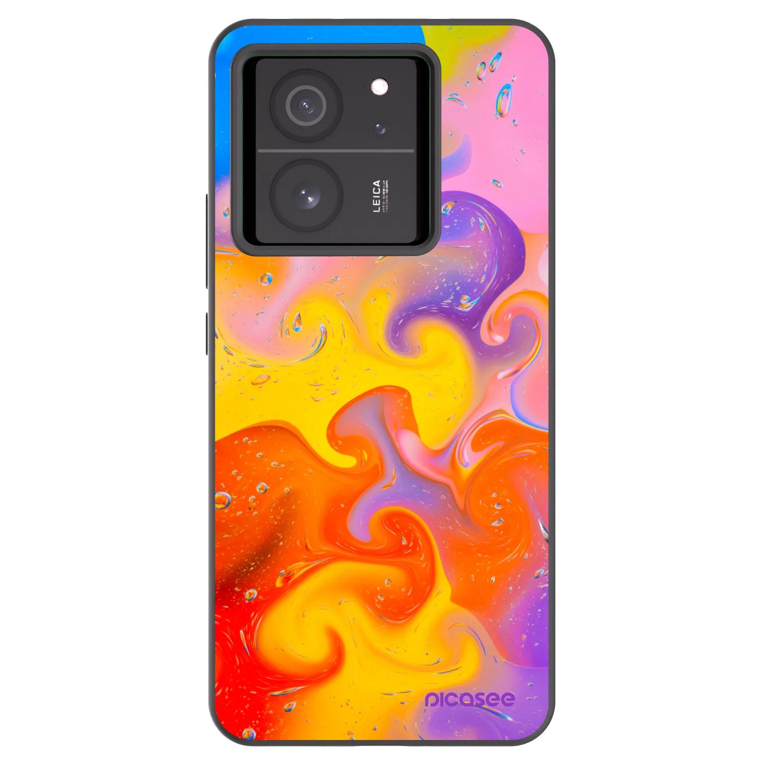 Picasee Xiaomi 13T Pro Hülle - Schwarzes Silikon - Bubbles
