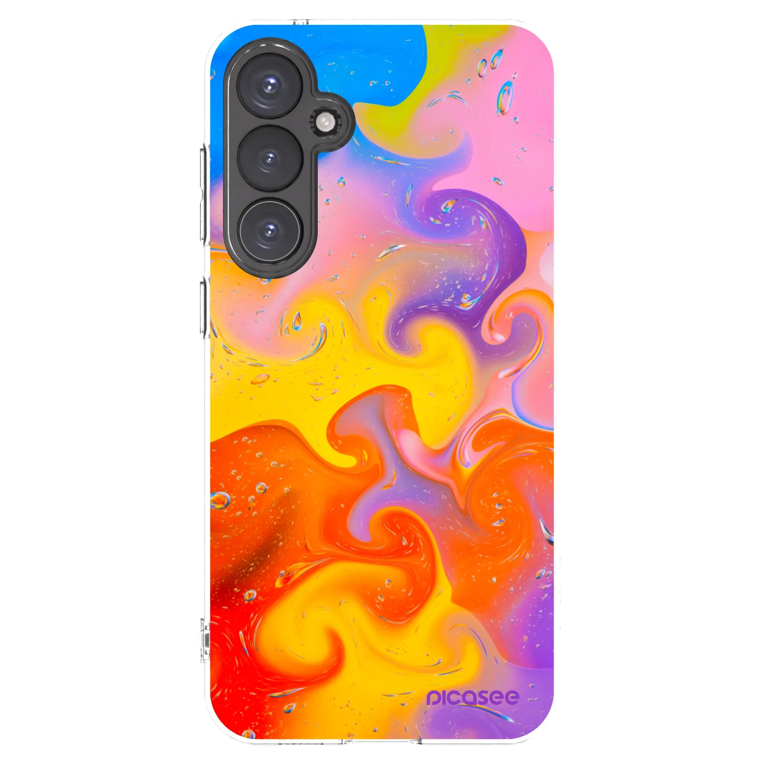 Picasee Samsung Galaxy S23 FE S711B Hülle - Transparentes Silikon - Bubbles