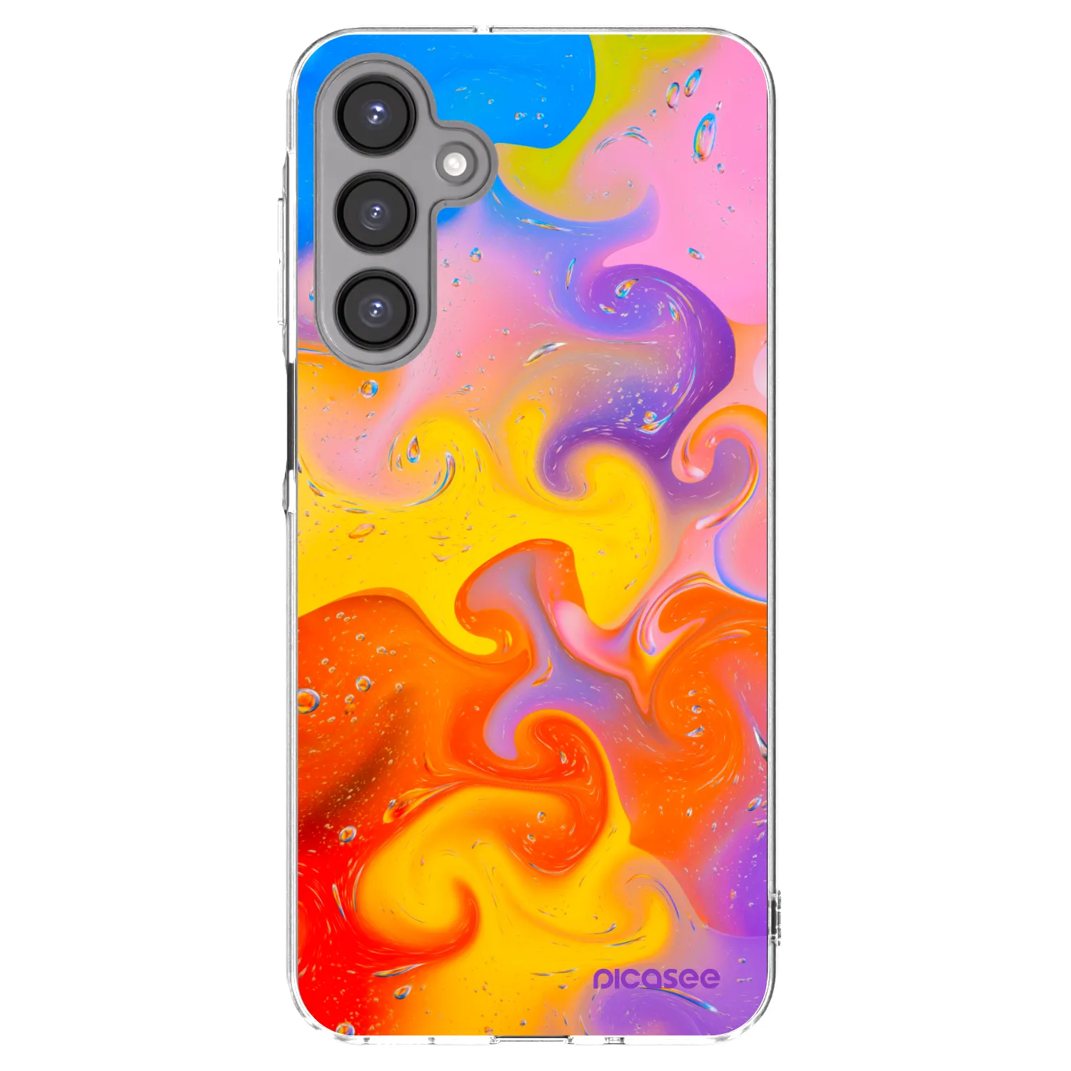 Picasee Samsung Galaxy A16 5G Hülle - Transparentes Silikon - Bubbles